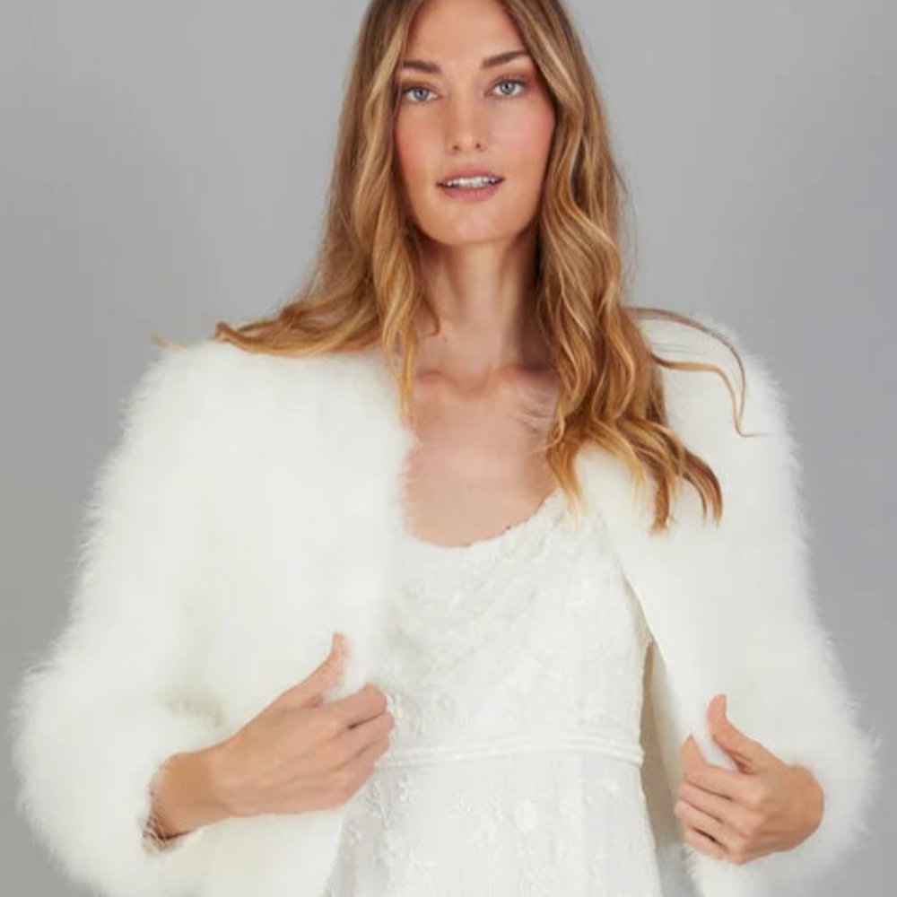 Feather Bridal Jacket